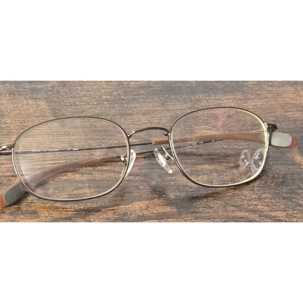Nike Flexon 4003 210 Brown Oval Half-Rimmed Eyeglasses Frames